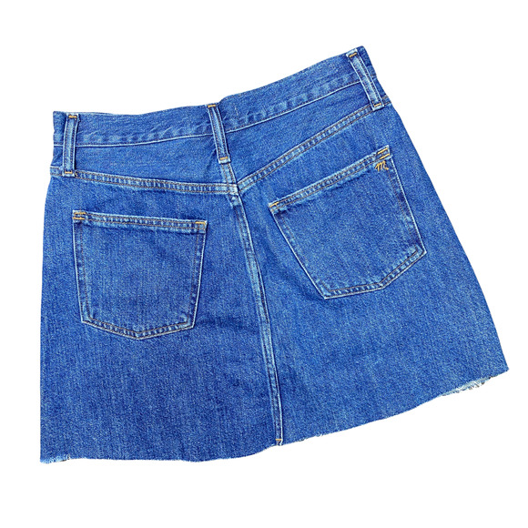 MADEWELL | sz 27 Women's Keene Wash Rigid Denim A-Line Mini Jean Skirt MSRP $70 - Picture 6 of 7